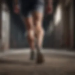 Visual representation of gait mechanics illustrating joint movements