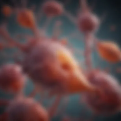 Illustration depicting liver enzymes in biochemical reactions