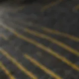 Close-up view of Kevlar reinforced carbon fiber showcasing its texture and durability
