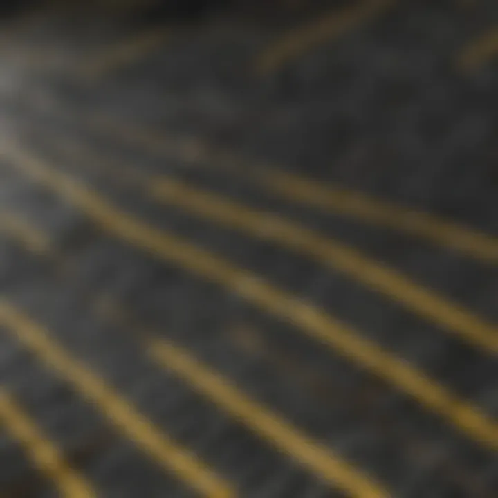 Close-up view of Kevlar reinforced carbon fiber showcasing its texture and durability