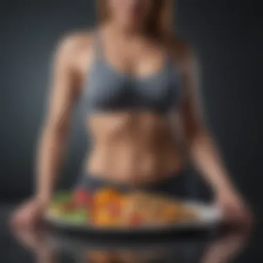 Infographic illustrating dietary factors that affect leptin levels