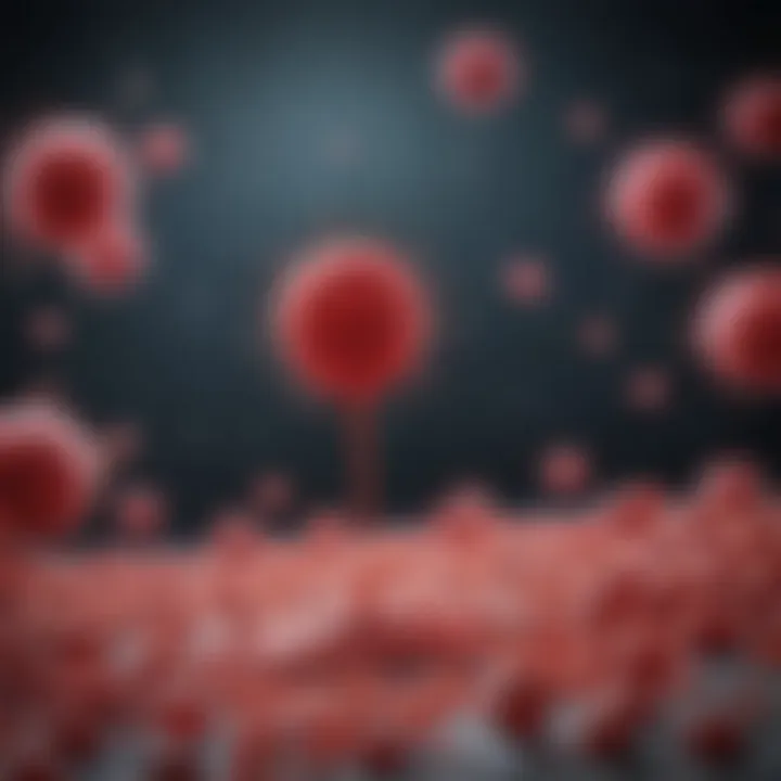 Diagram of factors affecting lymphocyte levels