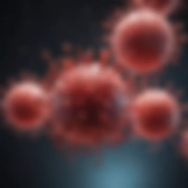 Illustration of immune response to HIV