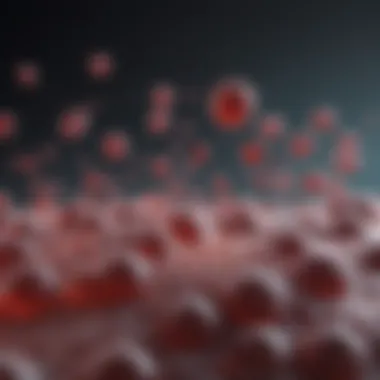 Graph showing lymphocyte count over time in HIV treatment