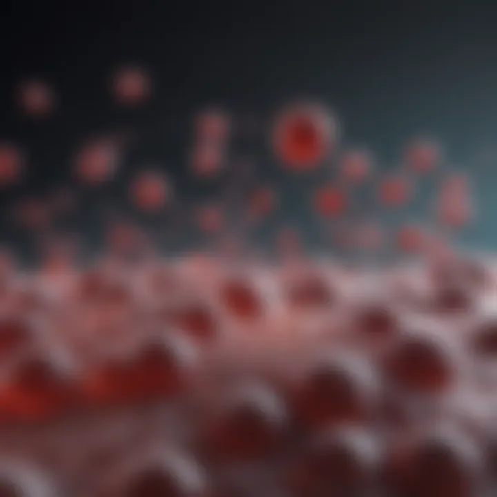Graph showing lymphocyte count over time in HIV treatment