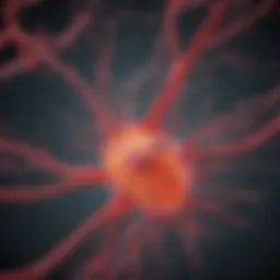 Detailed diagram illustrating the metastatic pathways of adenocarcinoma cells