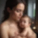 A serene breastfeeding scene highlighting the bond and connection.