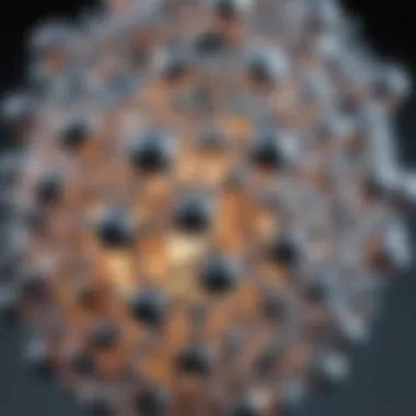 Molecular Integration of Nickel and Diamond Illustration depicting the molecular structure of nickel and diamond integration
