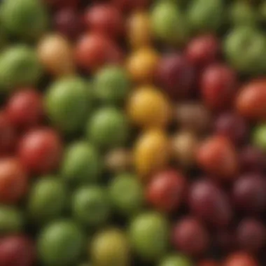 Genetic Diversity of Pisum Sativum Illustration depicting the genetic diversity of Pisum sativum and its significance in agriculture.