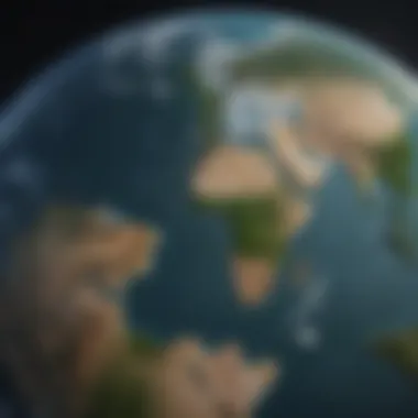 Global Impact of Climate Change Global map showcasing climate change impact