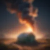Scientific illustration of greenhouse gas emissions