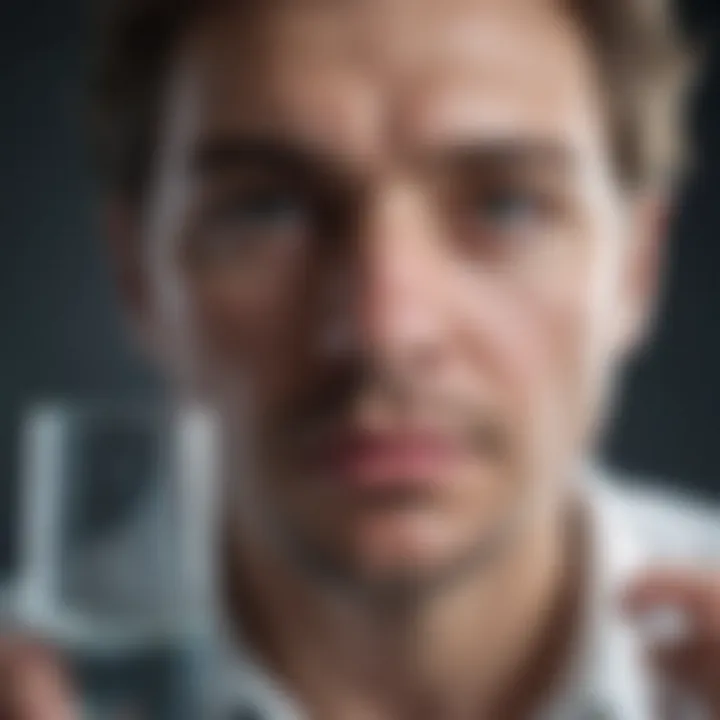 A close-up of a scientist analyzing water samples