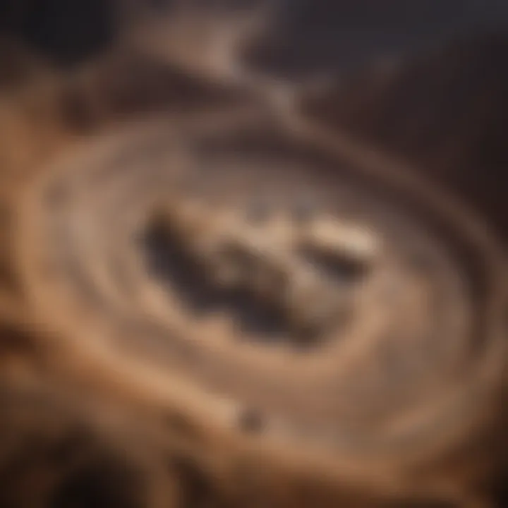 Aerial view of a South African gold mine showcasing its vast scale