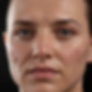 Progression of Skin Cancer on the Face Graphical representation of skin cancer progression
