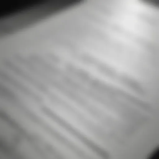Illustration of a legal document with highlighted sections