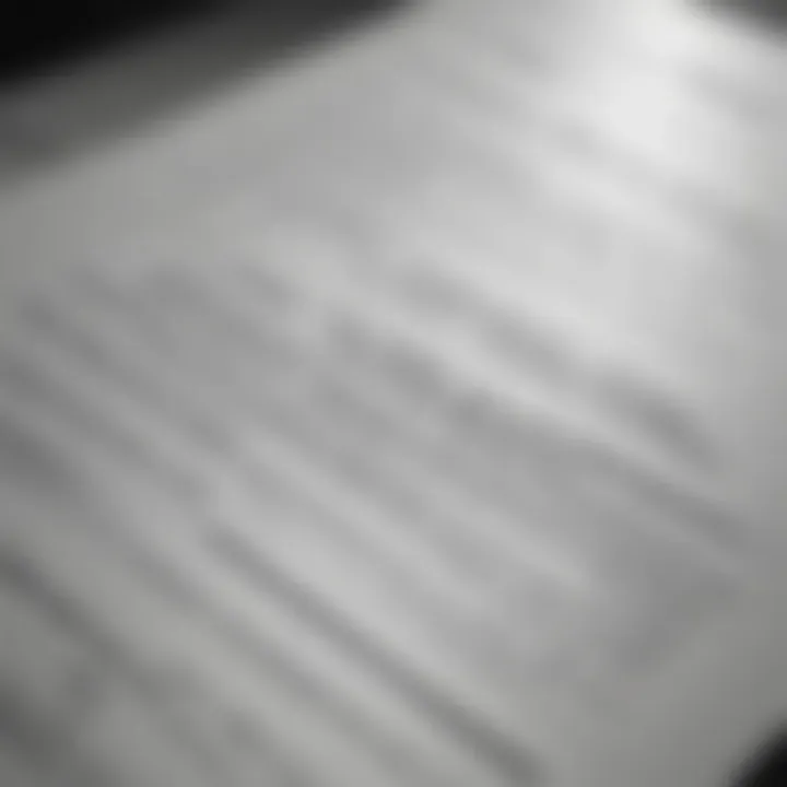 Illustration of a legal document with highlighted sections