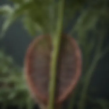 Anatomy of Above Ground Plants Cross-section of a plant stem showcasing vascular structures