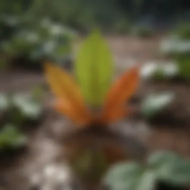 Adaptations in Above Ground Flora Close-up of leaves exhibiting adaptations for water retention