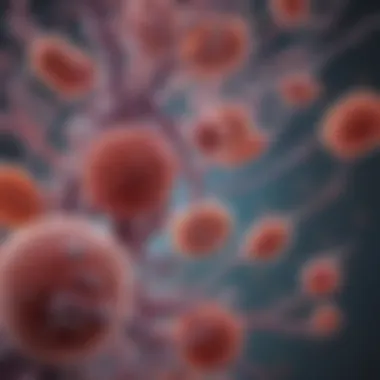 Gut Microbiota Interaction with Immune Cells Illustration depicting the gut microbiota and its interaction with immune cells