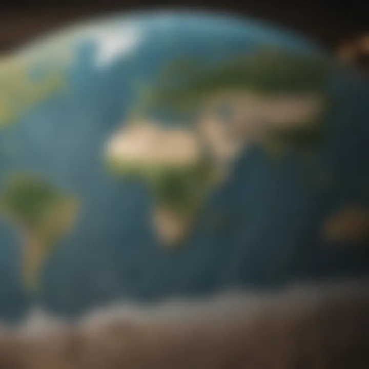 Map highlighting global climate change policy initiatives