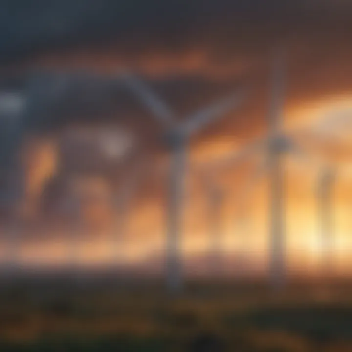 An infographic illustrating emissions reductions from wind energy