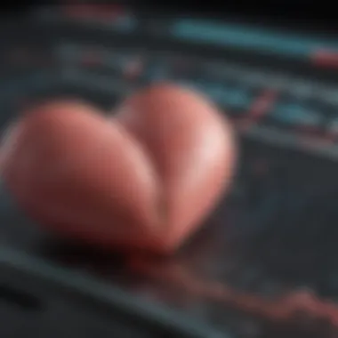 Heart Monitor Showing Irregular Heartbeat Patterns A close-up of a heart monitor displaying irregular heartbeat patterns.