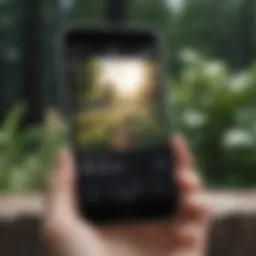 Eco-friendly mobile application interface
