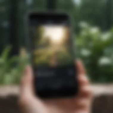 Eco-friendly Mobile Application Interface Eco-friendly mobile application interface