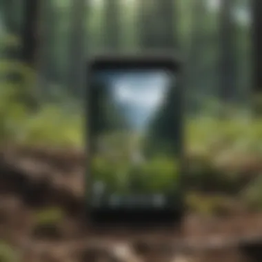 Graph depicting the impact of ecological apps on sustainability