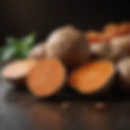 Nutritional composition of yams showcasing vitamins and minerals