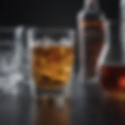 Abstract representation of alcohol consumption tracking