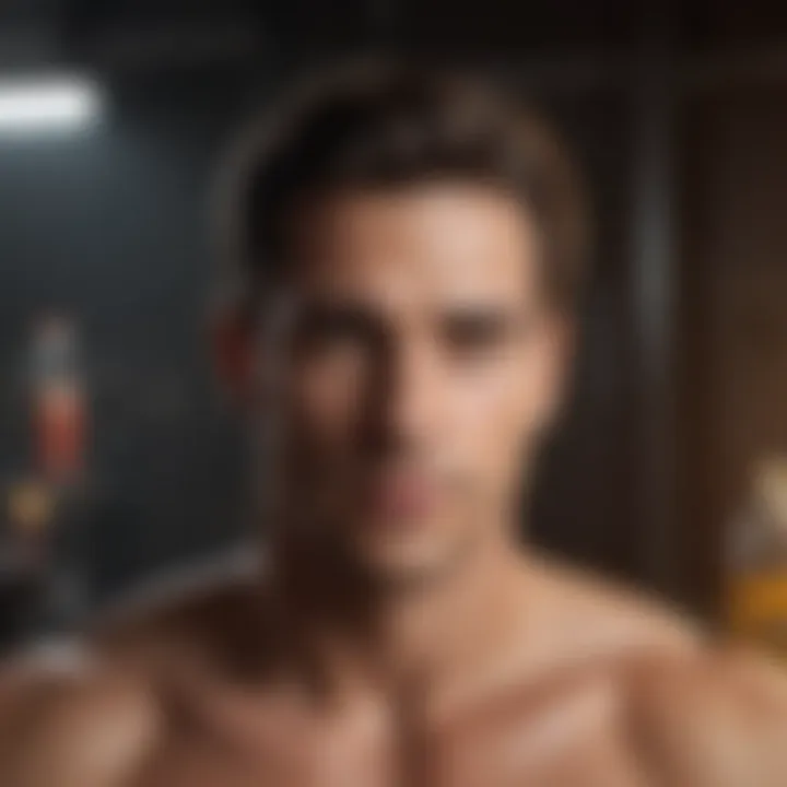 Infographic on treatment options for low testosterone levels
