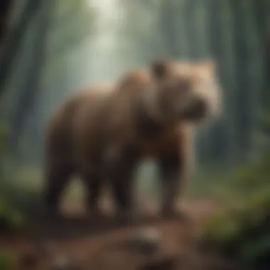 Endangered Species and Their Habitats A diverse array of endangered species in their natural habitat.
