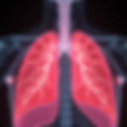 Diagram illustrating the definition of pneumonia