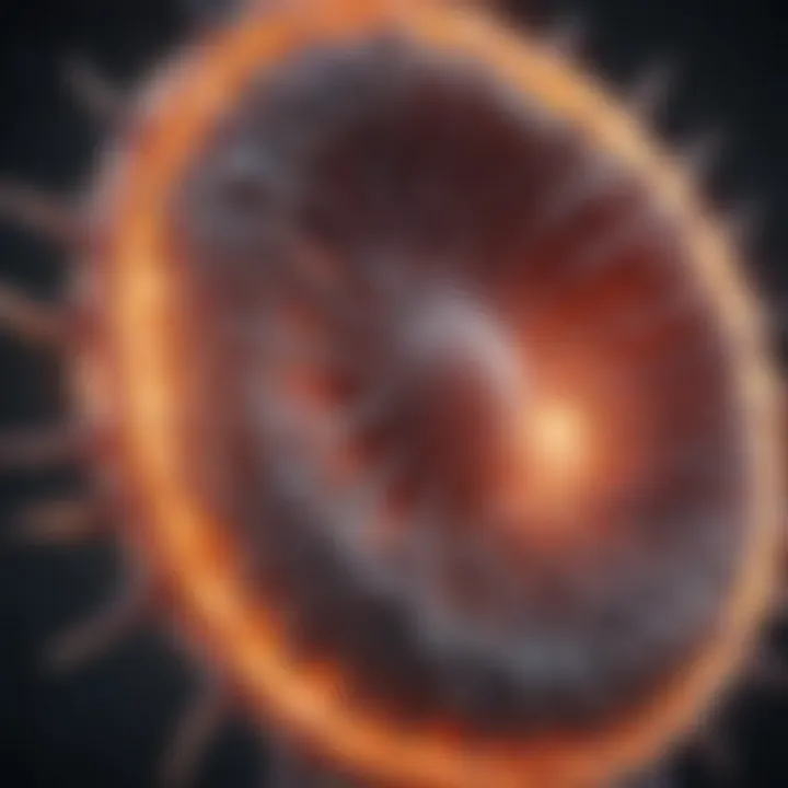 Detailed diagram of melanoma cell structure