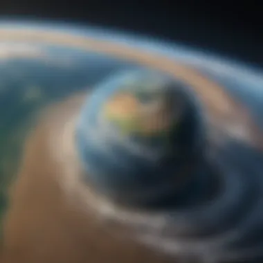 Earth's Rotation and Tidal Patterns Diagram showing Earth's rotation and its effect on tidal patterns