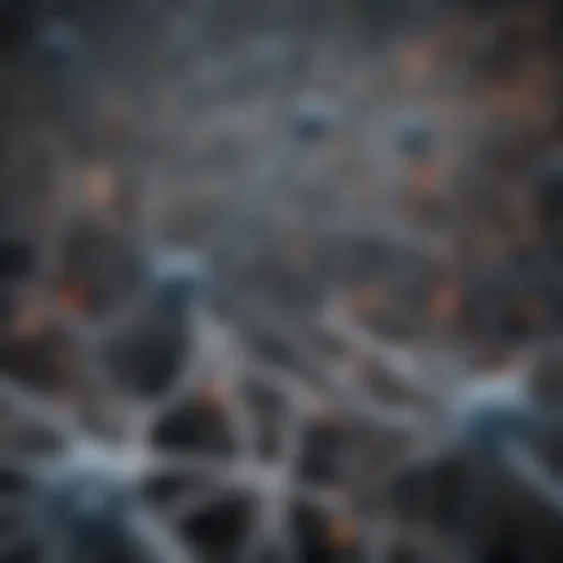 Illustration depicting the intricate network of apoptotic pathways