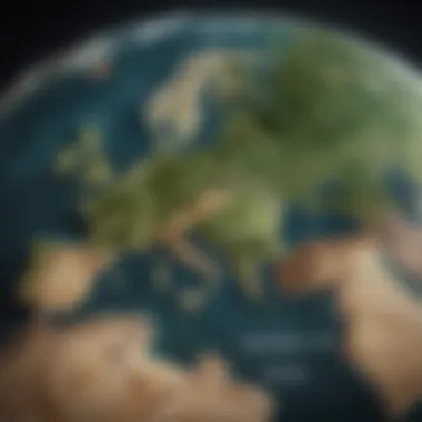 Map showcasing countries involved in the Paris Agreement