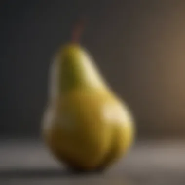 Visual representation of pear body shape highlighting its features