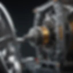 Illustration of the extrusion mechanism showcasing material flow and processing