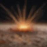 Microscopic view of fiberblast activity in tissue.