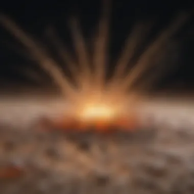 Microscopic view of fiberblast activity in tissue.