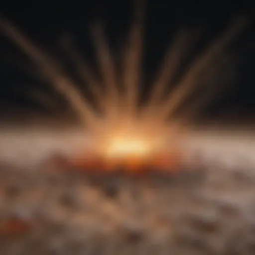 Microscopic view of fiberblast activity in tissue.