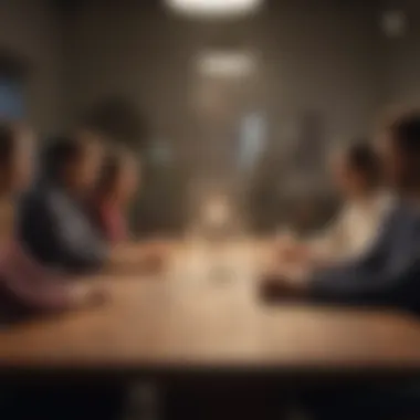 Engagement in Focus Group Setting Diverse group engaged in a focus group discussion