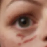 Illustration of ring-shaped skin lesions characteristic of granuloma annulare.