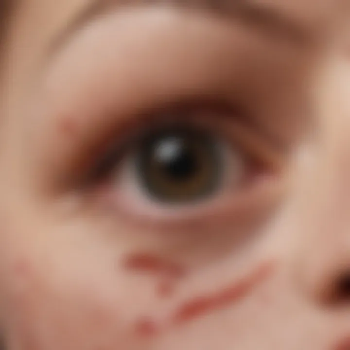 Illustration of ring-shaped skin lesions characteristic of granuloma annulare.
