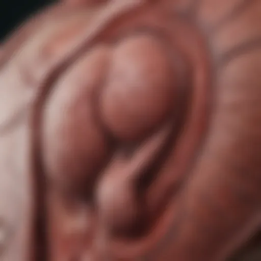 A detailed diagram illustrating the liver anatomy and HCC locations