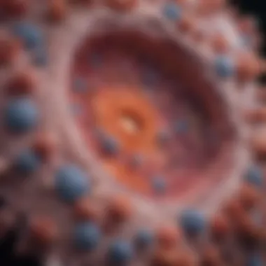 Cellular Architecture of Malignant Epithelial Carcinoma Detailed cellular structure of epithelial carcinoma