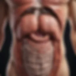 Illustration of the digestive system highlighting the upper stomach area