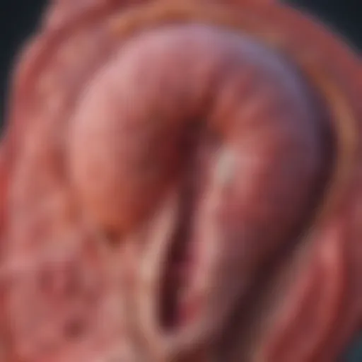 Detailed diagram illustrating the pathology of primary biliary cholangitis